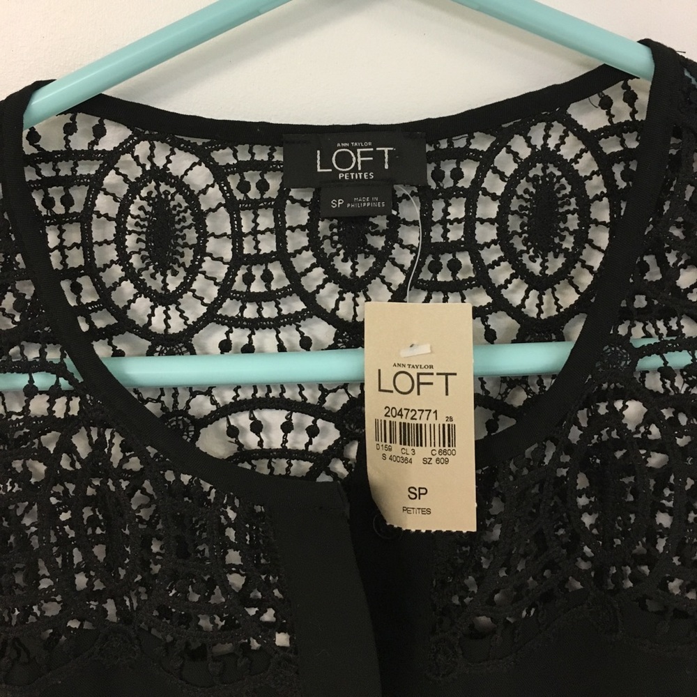 NWT Ann Taylor Loft black romper